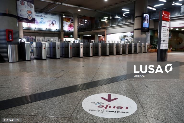 Início da semana em Madrid sob o medo do Covid-19