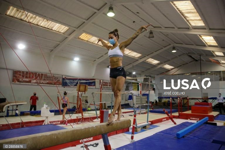 O regresso aos treinos da ginasta olímpica Filipa Martins, a única portuguesa qualificada para Tóquio2020.