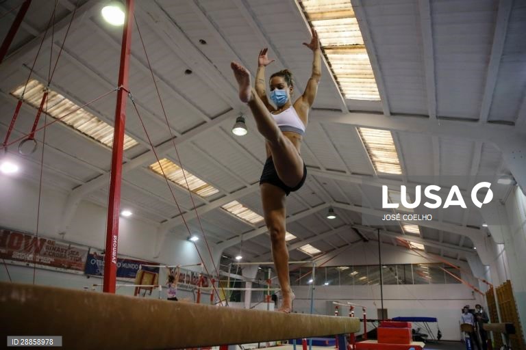 O regresso aos treinos da ginasta olímpica Filipa Martins, a única portuguesa qualificada para Tóquio2020.
