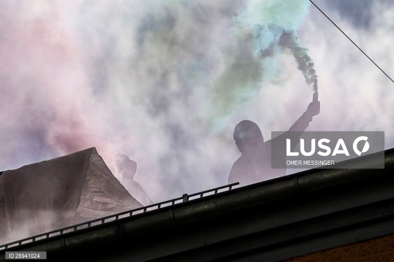 Protesto contra o desalojamento do "Liebig 34" em Berlim