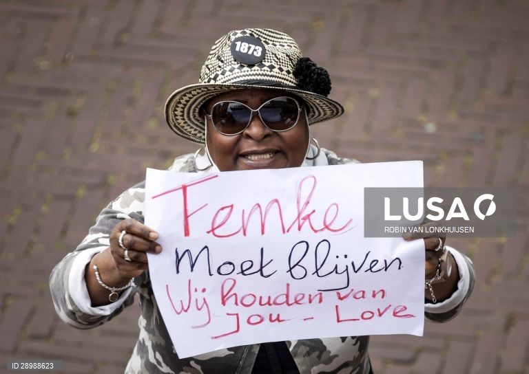 Manifestação anti-racismo em Amsterdão