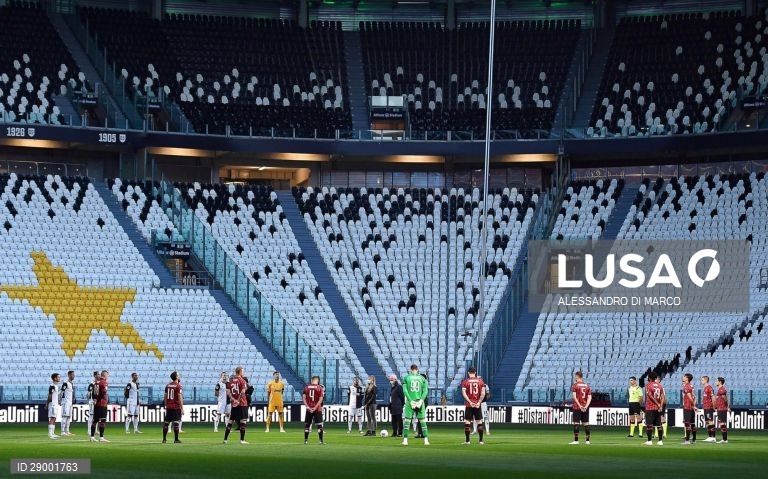 Futebol: Taça de Itália, meias-finais, 2.ª mão entre Juventus vs AC Milan