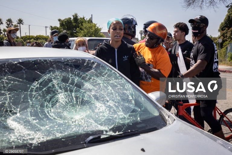 Protestos pela morte de Andres Guardado na Califórnia