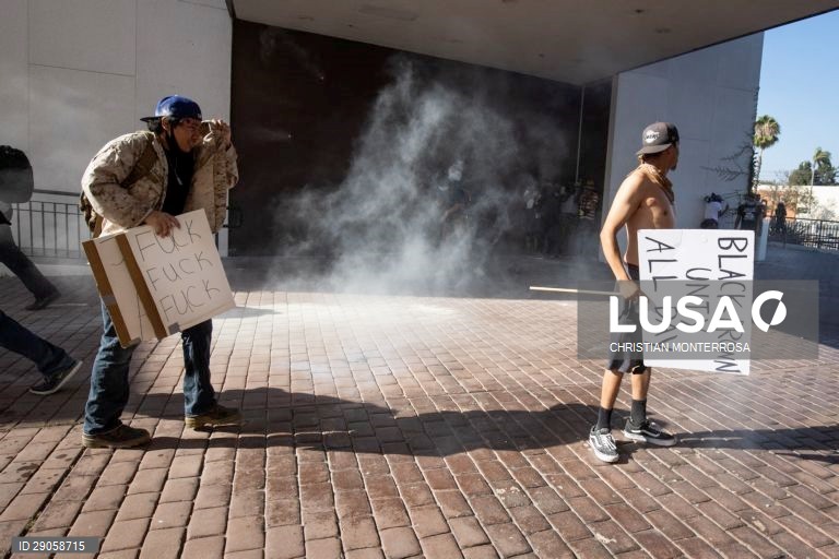 Protestos pela morte de Andres Guardado na Califórnia