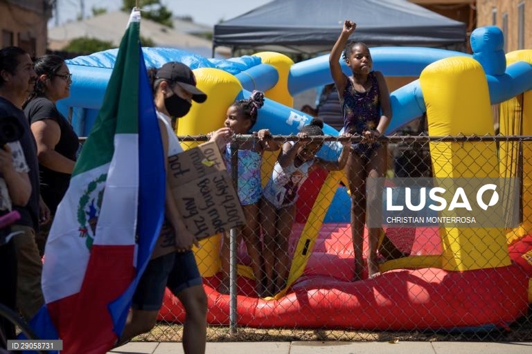Protestos pela morte de Andres Guardado na Califórnia