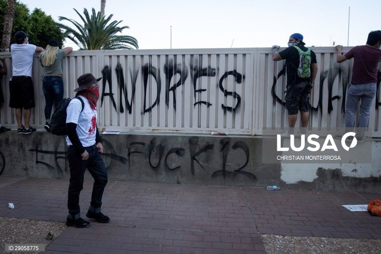 Protestos pela morte de Andres Guardado na Califórnia