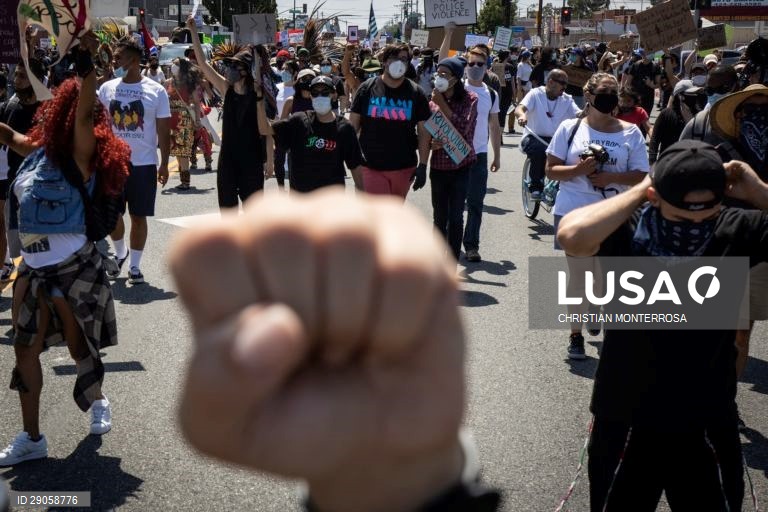 Protestos pela morte de Andres Guardado na Califórnia