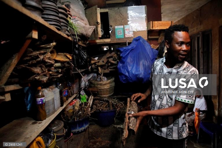 Medicina tradicional à base de ervas em Lagos