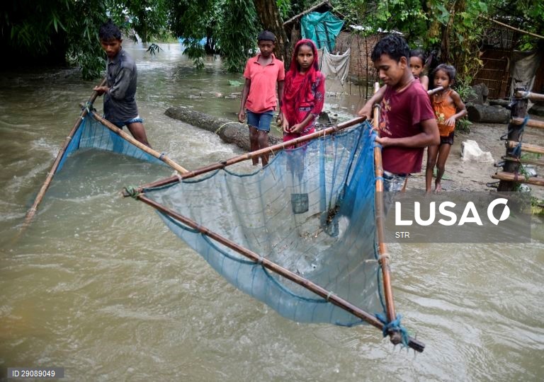 Índia: Inundações na região de Assam