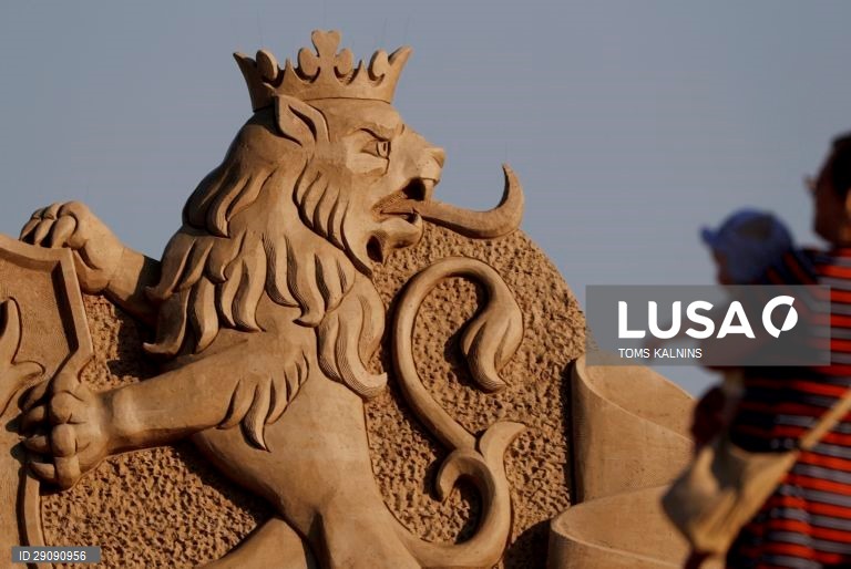 Letónia: Festival de Esculturas de Areia em Jelgava