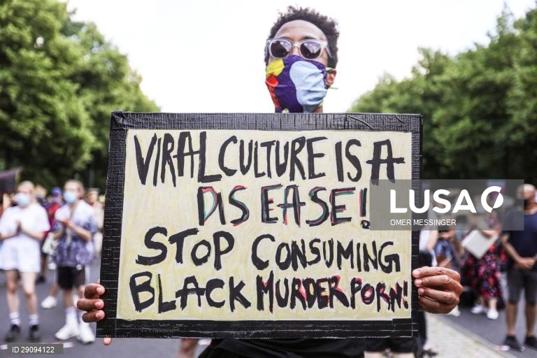 Alemanha: Manifestação do movimento "Black Lives Matter" em Berlim