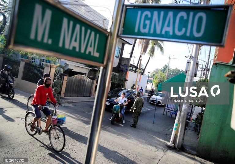 Novas infecções por coronavírus nas Filipinas