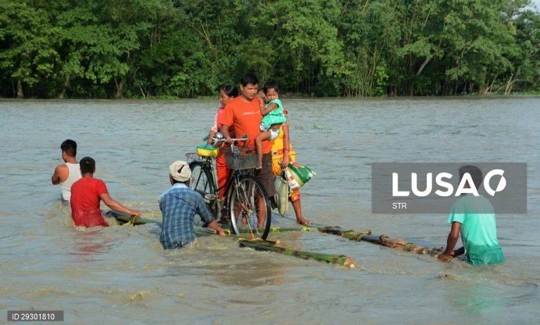 Índia: Inundações em Assam