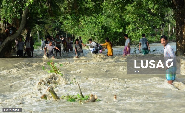 Índia: Inundações em Assam