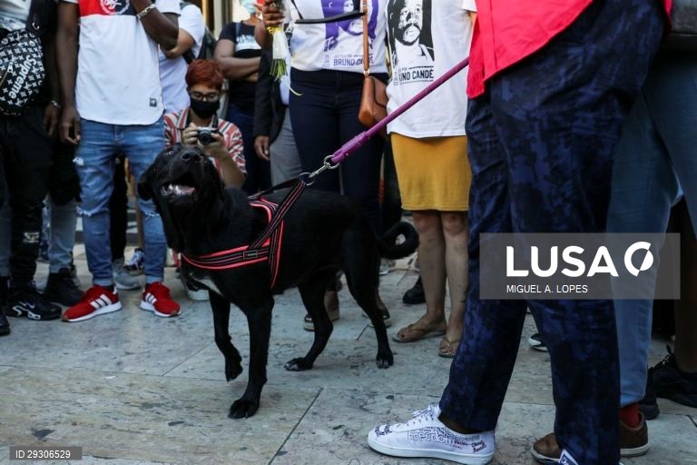 Manifestação contra morte de ator Bruno Candé e em defesa das vítimas do racismo em Lisboa