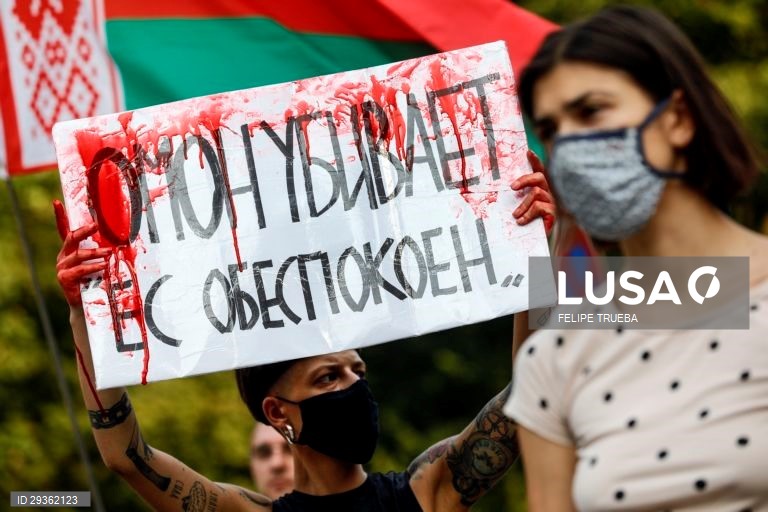 Manifestações contra a reeleição de Lukashenko como Presidente da Bielorrússia