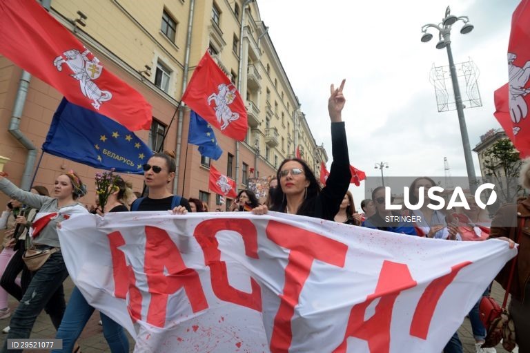 Bielorrússia: Manifestação anti-governamental em Minsk