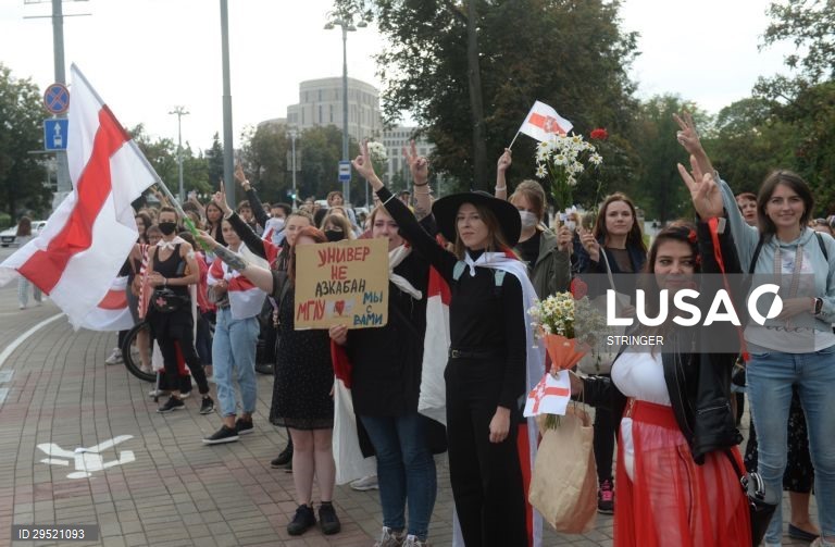 Bielorrússia: Manifestação anti-governamental em Minsk