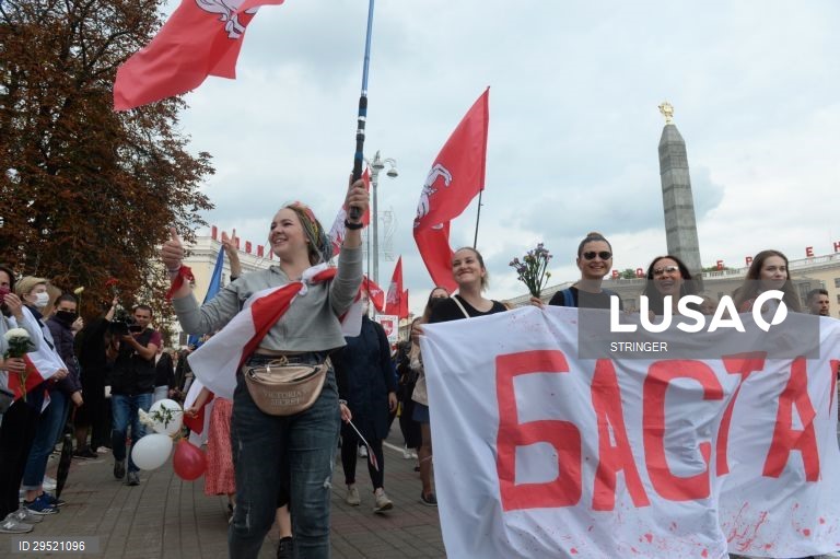 Bielorrússia: Manifestação anti-governamental em Minsk