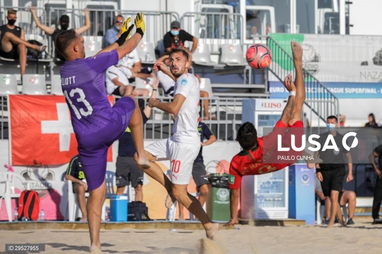 Portugal vence a Suiça e conquista a Superfinal da Liga Europeia de futebol de praia