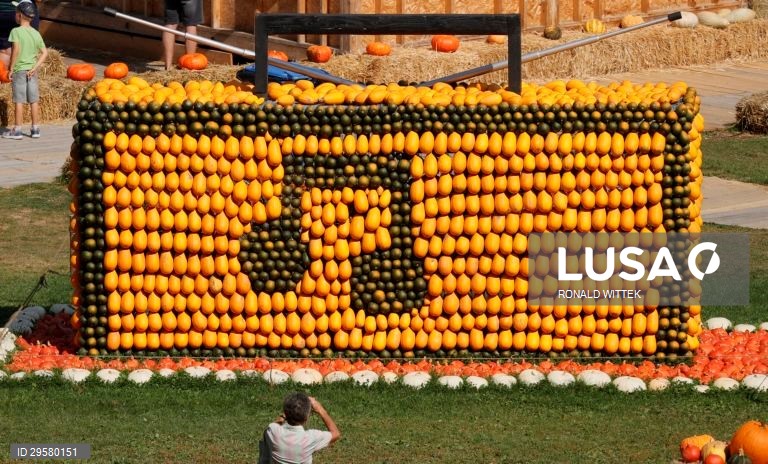 Festival da abóbora em Blooming Baroque gardens em Ludwigsburgo