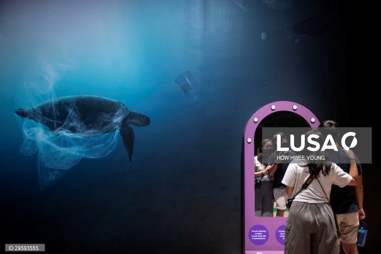 Exposição no Museu ArtScience em Singapura "Planeta ou Plástico?" 