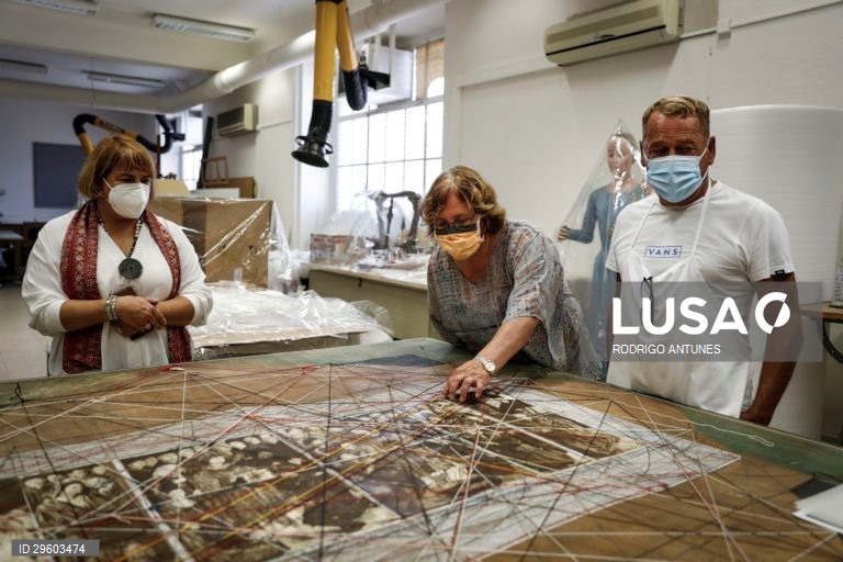 Reportagem sobre restauro de peças do Almada Negreiros, no Instituto José de Figueiredo, em Lisboa, 17 de setembro de 2020. (ACOMPANHA TEXTO DE 19 DE SETEMBRO QUE 2020). RODRIGO ANTUNES/LUSA