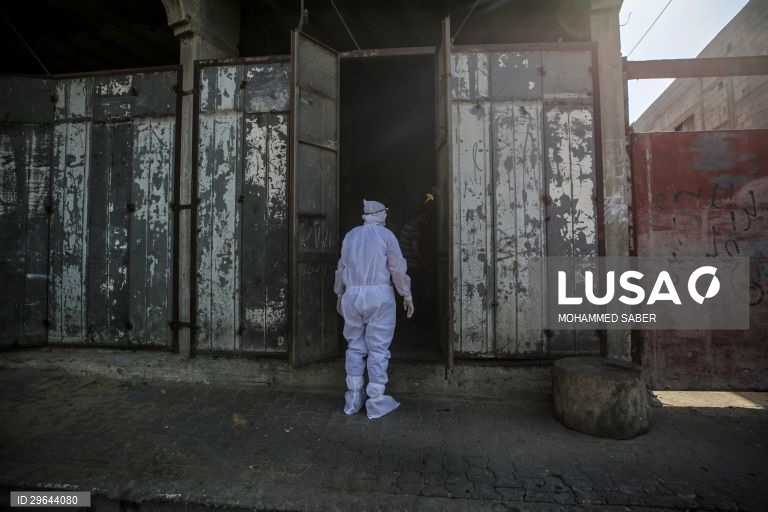 Covid-19: testes em Beit Hanoun