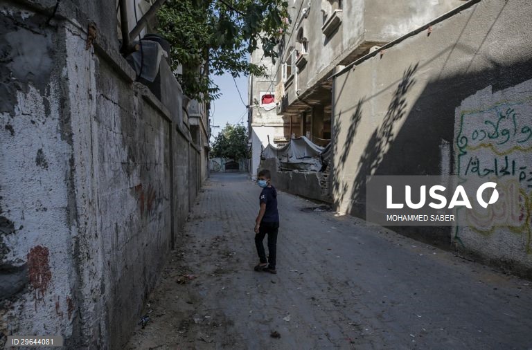 Covid-19: testes em Beit Hanoun