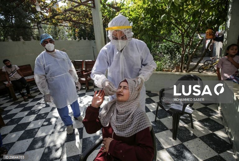 Covid-19: testes em Beit Hanoun