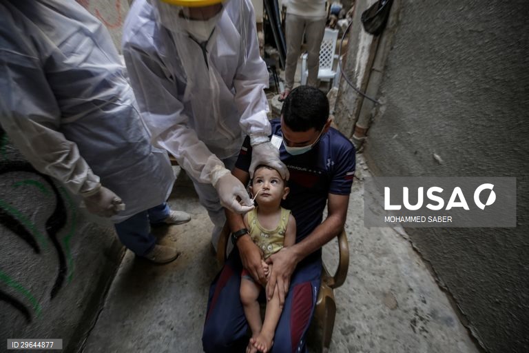 Covid-19: testes em Beit Hanoun