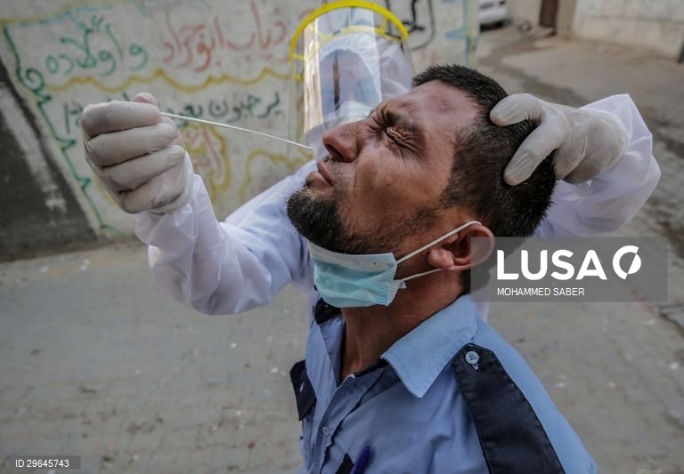 Covid-19: testes em Beit Hanoun