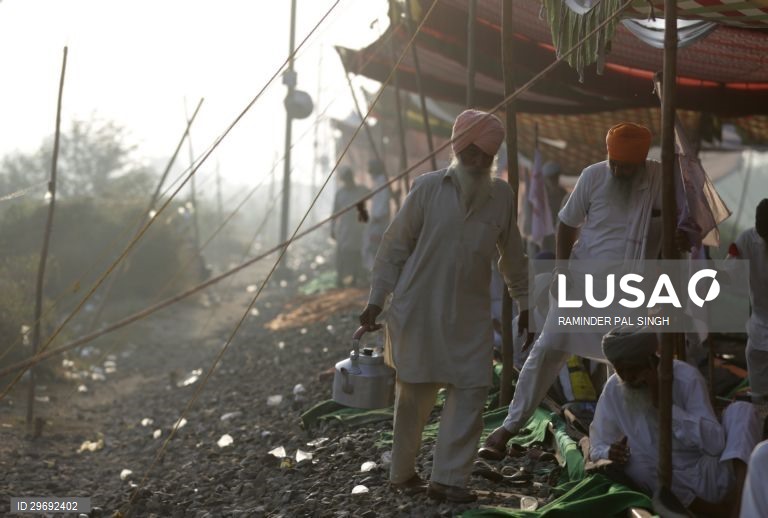 Manifestação de agricultores na India