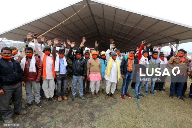 Índia: Reunião de agricultores em Bhopal para discutir as novas leis agrícolas