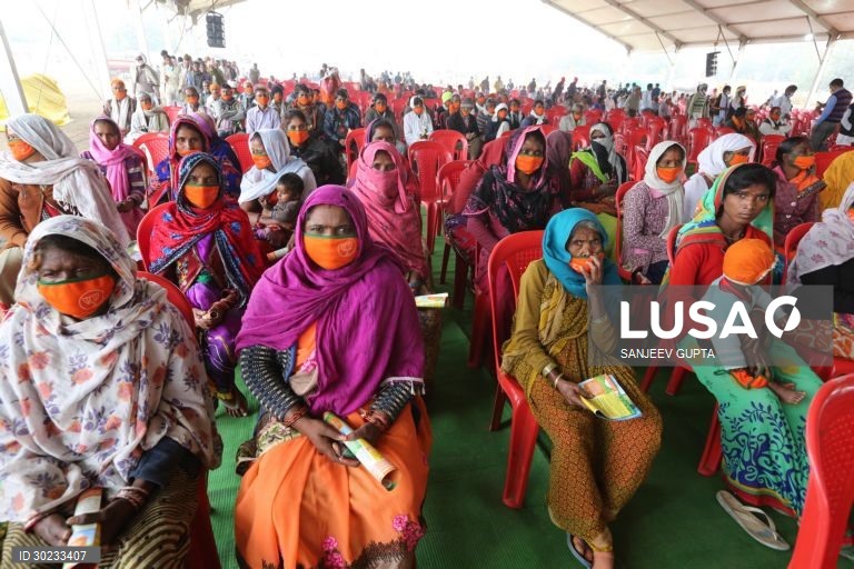 Índia: Reunião de agricultores em Bhopal para discutir as novas leis agrícolas