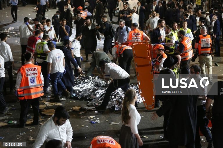 Pelo menos 44 Ultar-Ortodoxos morrem durante o evento Lag Ba'Omer em Mount Meron