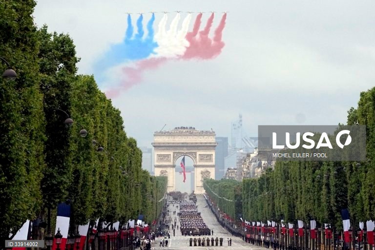 Desfile do Dia da Bastilha em Paris