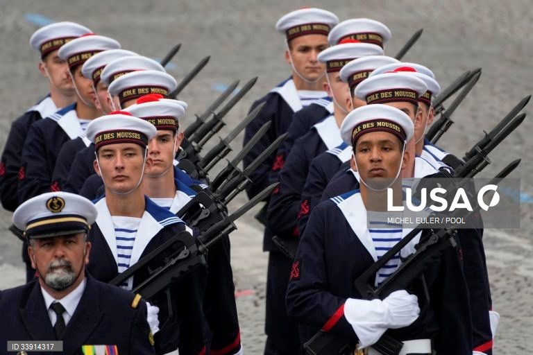 Desfile do Dia da Bastilha em Paris
