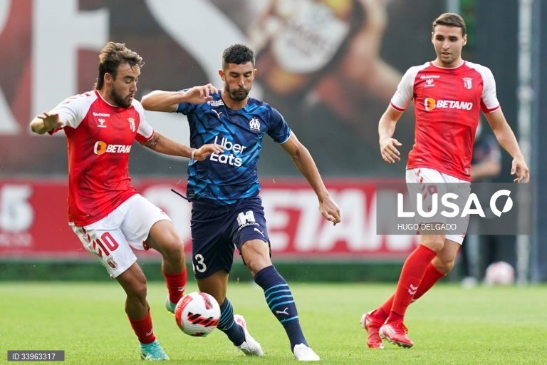 Sporting de Braga empata por 1-1 com o Marselha no Estádio Municipal de Braga