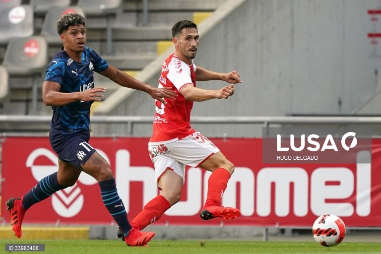 Sporting de Braga empata por 1-1 com o Marselha no Estádio Municipal de Braga