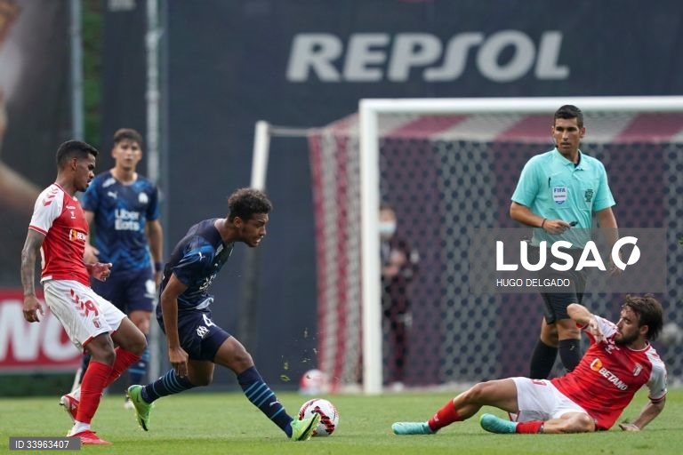 Sporting de Braga empata por 1-1 com o Marselha no Estádio Municipal de Braga