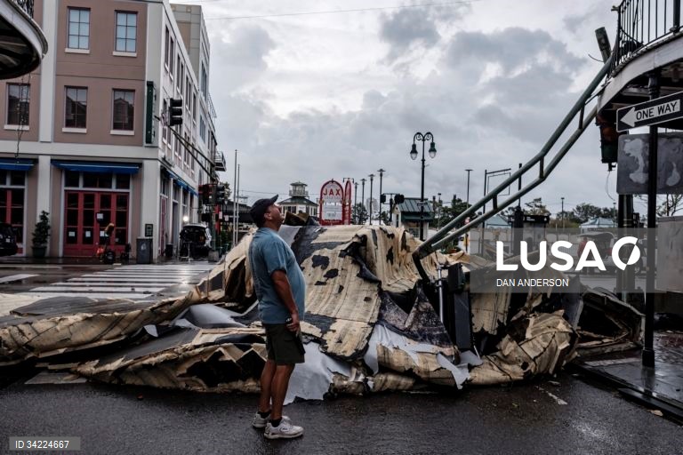 Passagem do furacão Ida em Nova Orleães