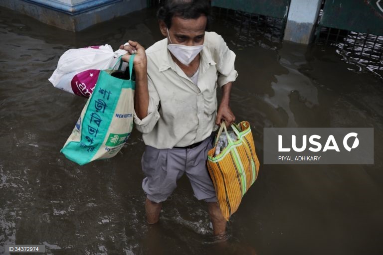 Monção a sul de Calcutá