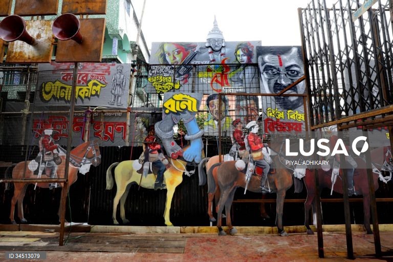 Índia: Celebrações do Festival Durga Puja em Kolkata