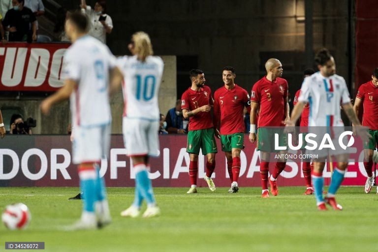 Portugal goleou o Luxemburgo por 5-0, no jogo de apuramento para o Mundial de 2022, no Estádio Algarve