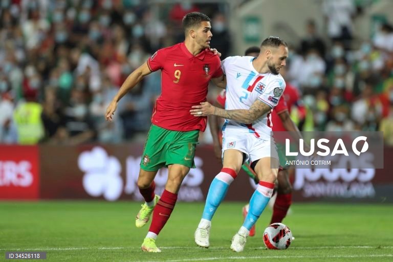 Portugal goleou o Luxemburgo por 5-0, no jogo de apuramento para o Mundial de 2022, no Estádio Algarve