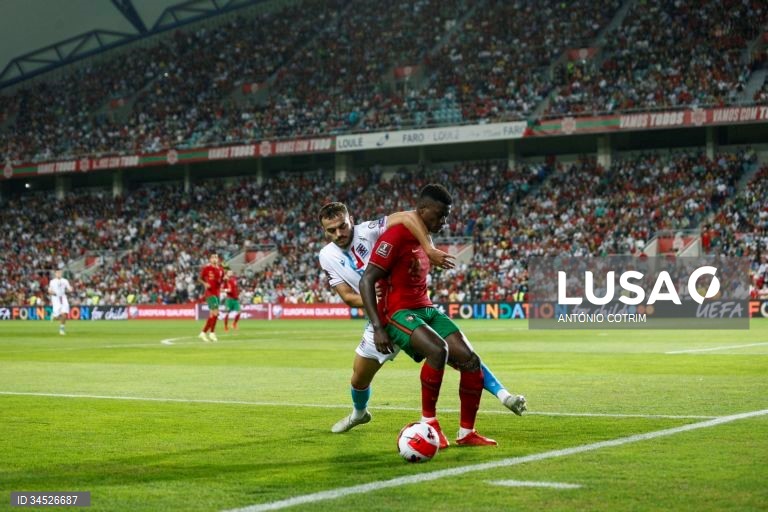 Portugal goleou o Luxemburgo por 5-0, no jogo de apuramento para o Mundial de 2022, no Estádio Algarve