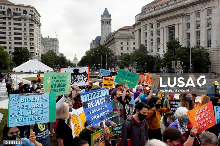 EUA: Protesto pelo clima em Washington