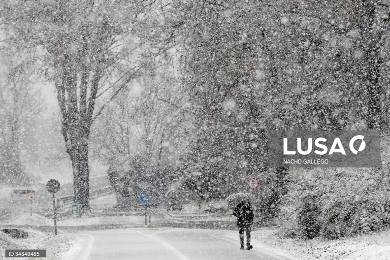 Queda de neve em Espanha