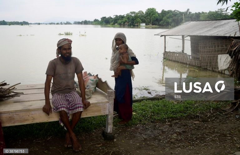 Cheias em Assam, Índia